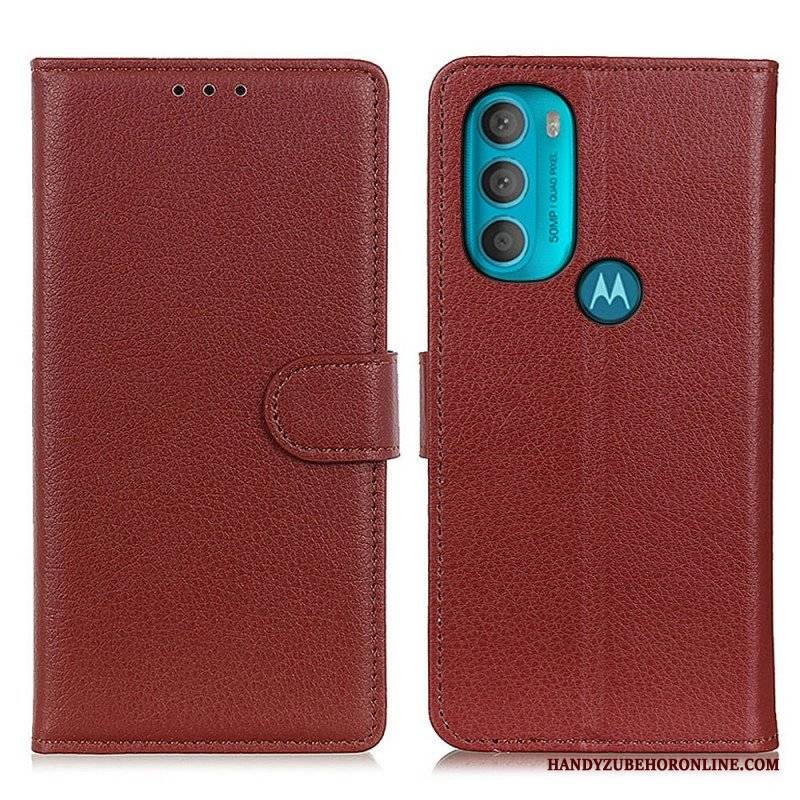 Etui Na Telefon Pokrowce do Moto G71 5G Tradycyjnie Liczi