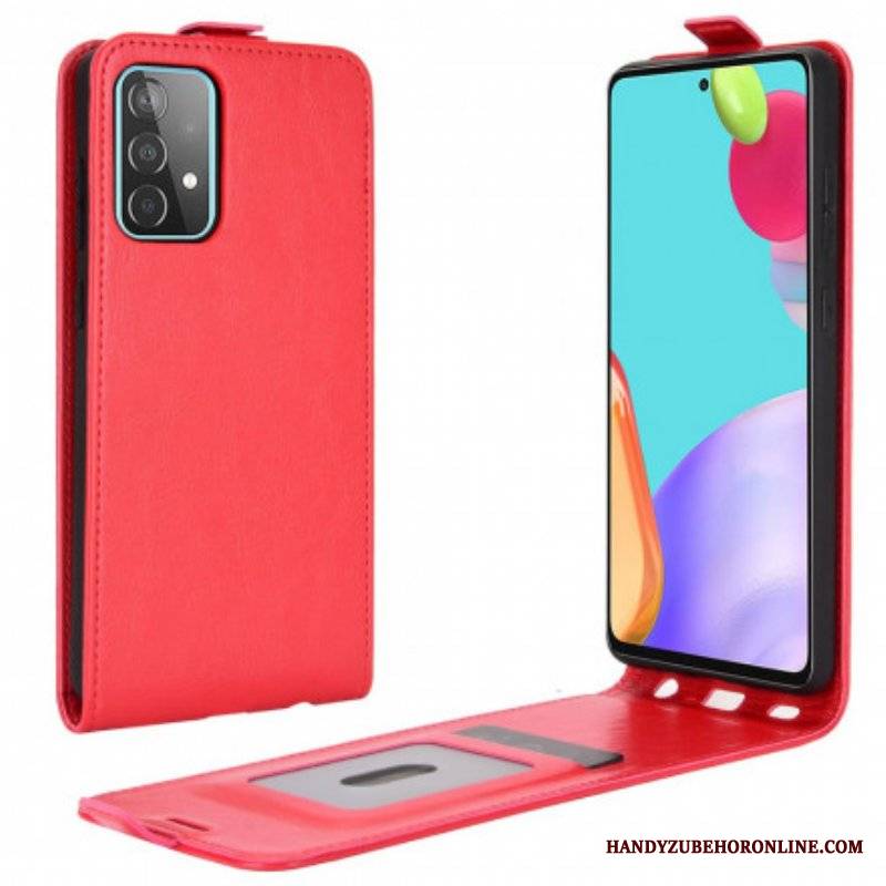 Etui Na Telefon Pokrowce do Samsung Galaxy A52 4G / A52 5G / A52s 5G Etui Folio Pionowa Klapa Z Efektem Skóry