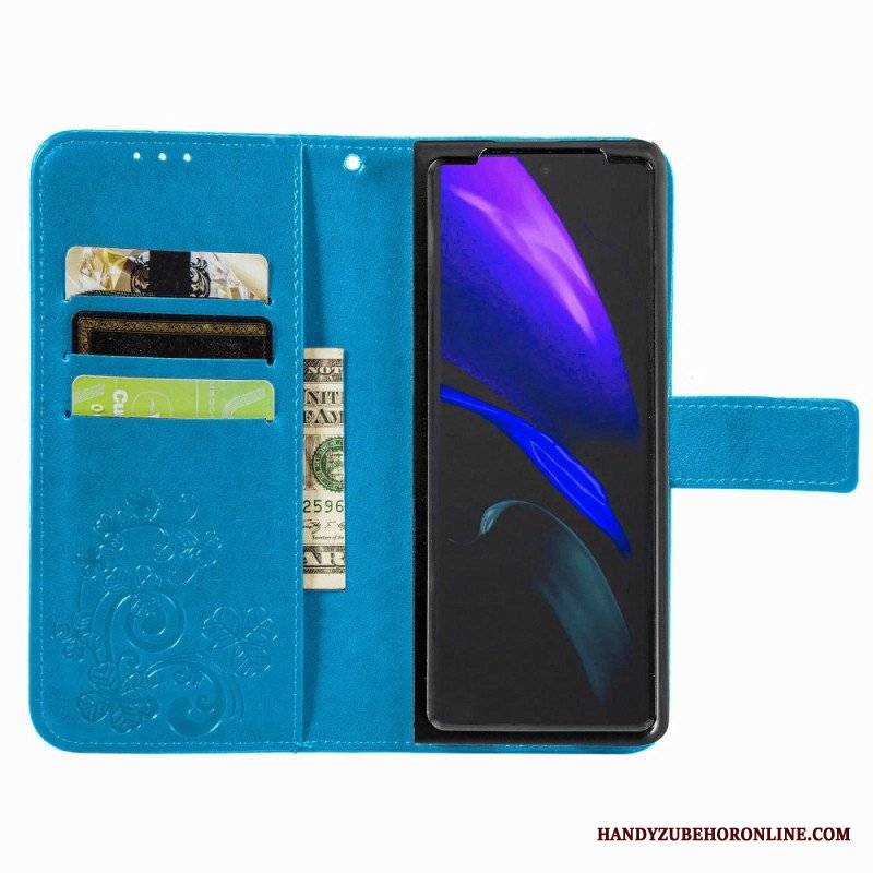 Etui Na Telefon Pokrowce do Samsung Galaxy Z Fold 4 Wzór Koniczyny Z Paskiem