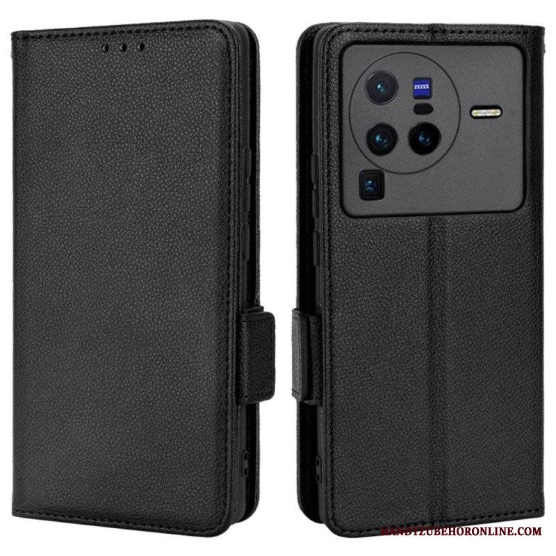 Etui Na Telefon Pokrowce do Vivo X80 Pro Etui Folio Flap Double Nowe Kolory