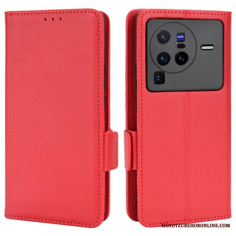 Etui Na Telefon Pokrowce do Vivo X80 Pro Etui Folio Flap Double Nowe Kolory