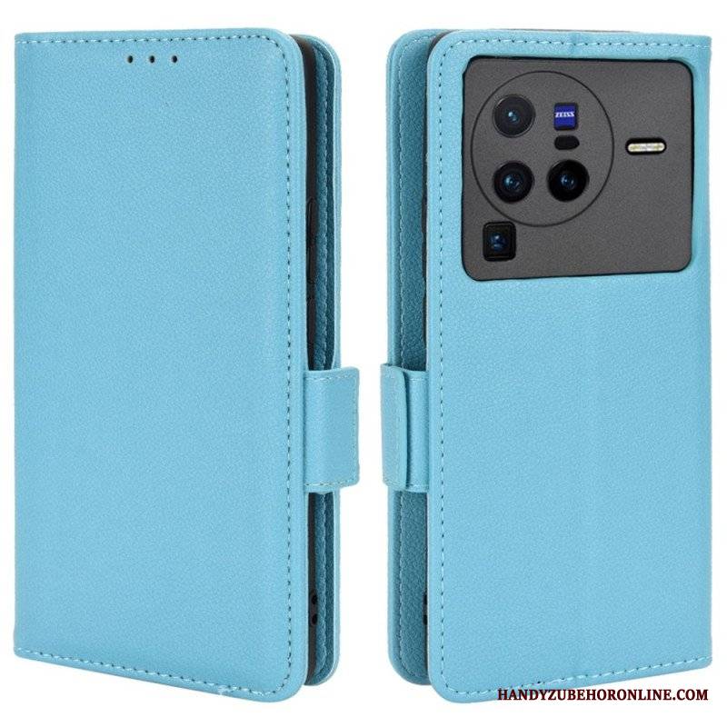 Etui Na Telefon Pokrowce do Vivo X80 Pro Etui Folio Flap Double Nowe Kolory