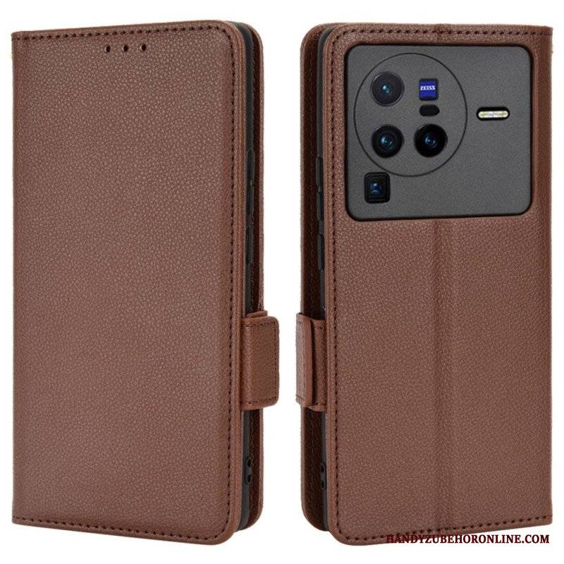 Etui Na Telefon Pokrowce do Vivo X80 Pro Etui Folio Flap Double Nowe Kolory