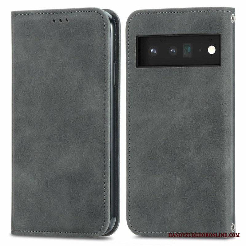 Etui Na Telefon do Google Pixel 6 Etui Folio Dotykowy Design W Stylu Vintage