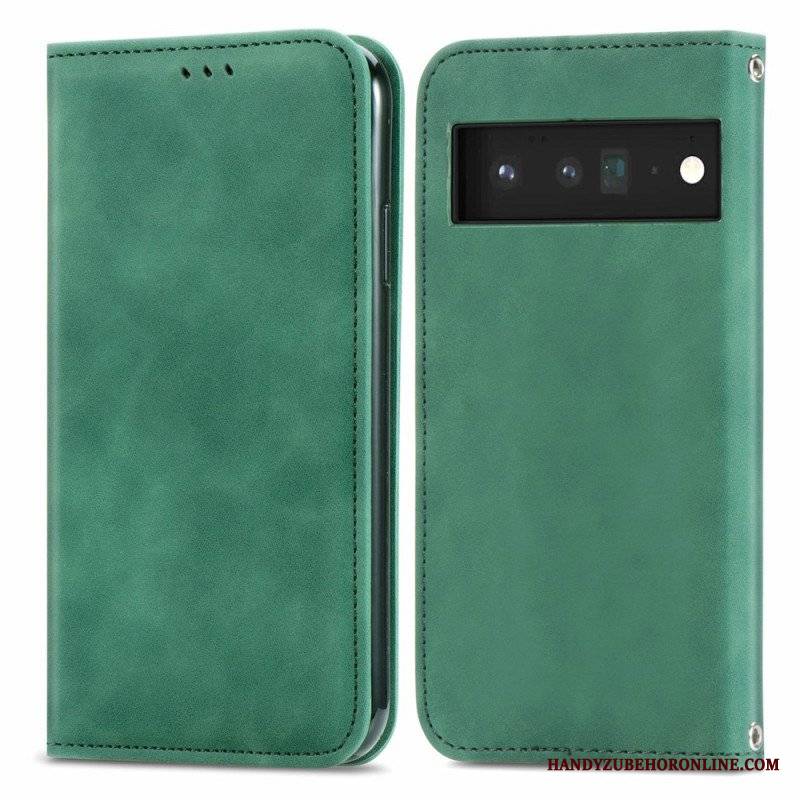 Etui Na Telefon do Google Pixel 6 Etui Folio Dotykowy Design W Stylu Vintage