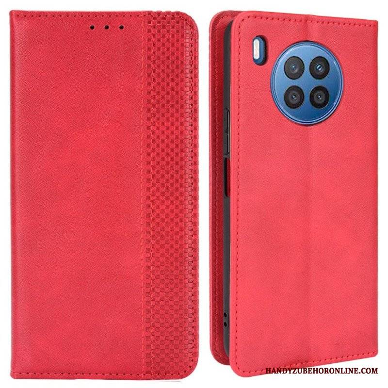 Etui Na Telefon do Honor 50 Lite Etui Folio Stylizowany Efekt Skóry W Stylu Vintage