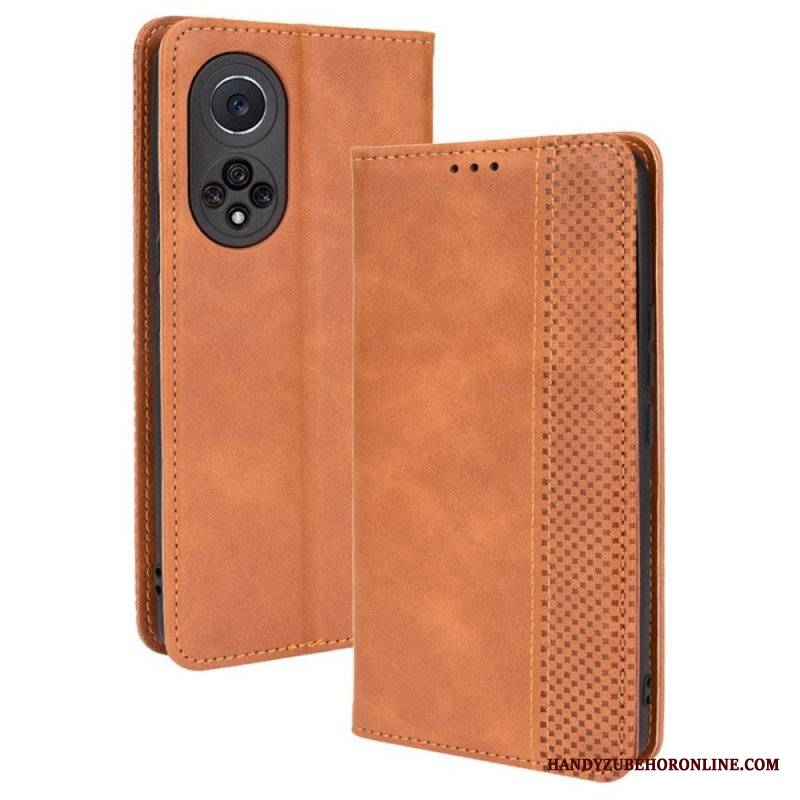 Etui Na Telefon do Honor 50 Pro Etui Folio Profesjonalny Stylizowany Efekt Skóry W Stylu Vintage