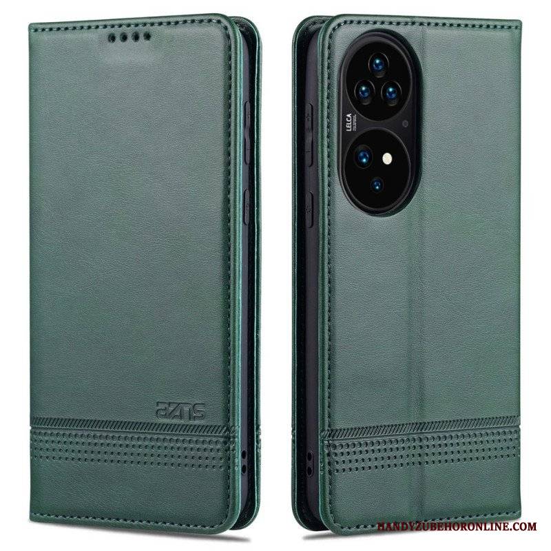 Etui Na Telefon do Huawei P50 Pro Etui Folio Stylizacja Skóry Azns