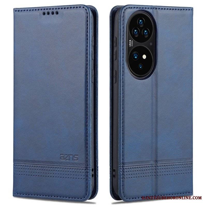 Etui Na Telefon do Huawei P50 Pro Etui Folio Stylizacja Skóry Azns