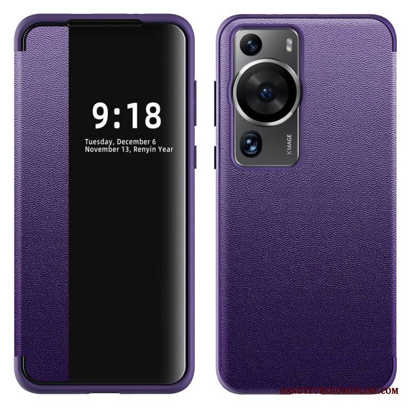 Etui Na Telefon do Huawei P60 Pro Imitacja Skóry