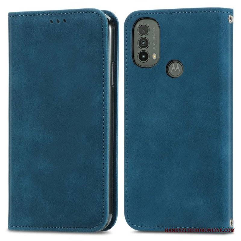 Etui Na Telefon do Moto E40 / E30 / E20 Etui Folio Dotyk Skóry