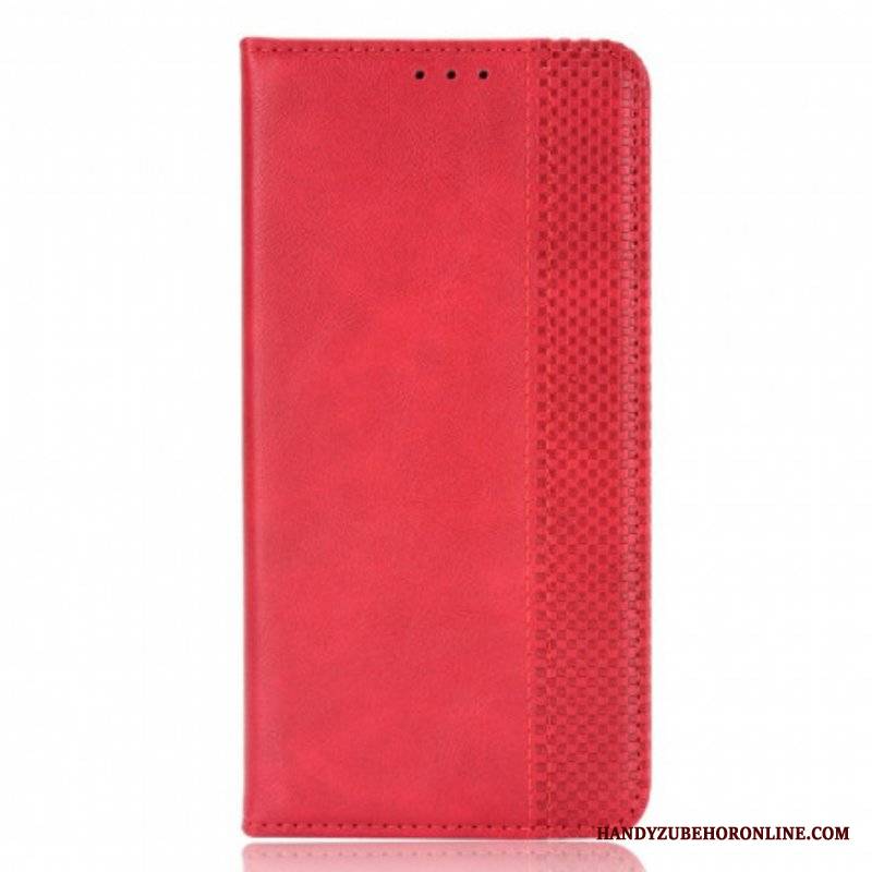 Etui Na Telefon do Moto G100 Etui Folio Stylizowany Efekt Skóry W Stylu Vintage