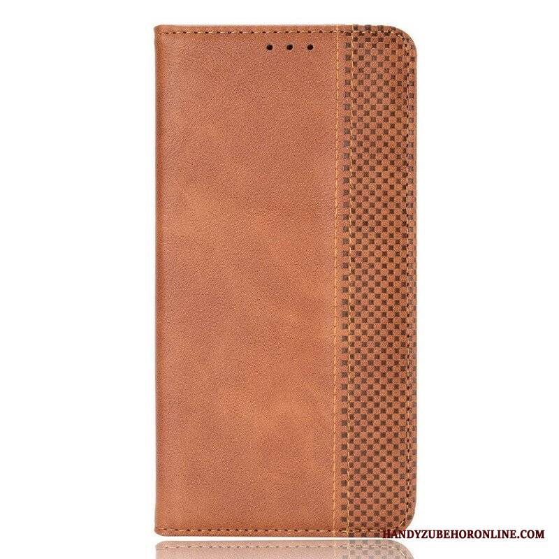 Etui Na Telefon do Oppo Find X3 Pro Etui Folio Stylizowany Efekt Skóry W Stylu Vintage