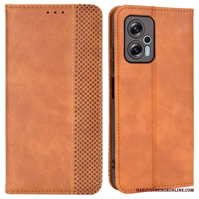 Etui Na Telefon do Poco X4 GT Etui Folio Stylizowany Skórzany Styl