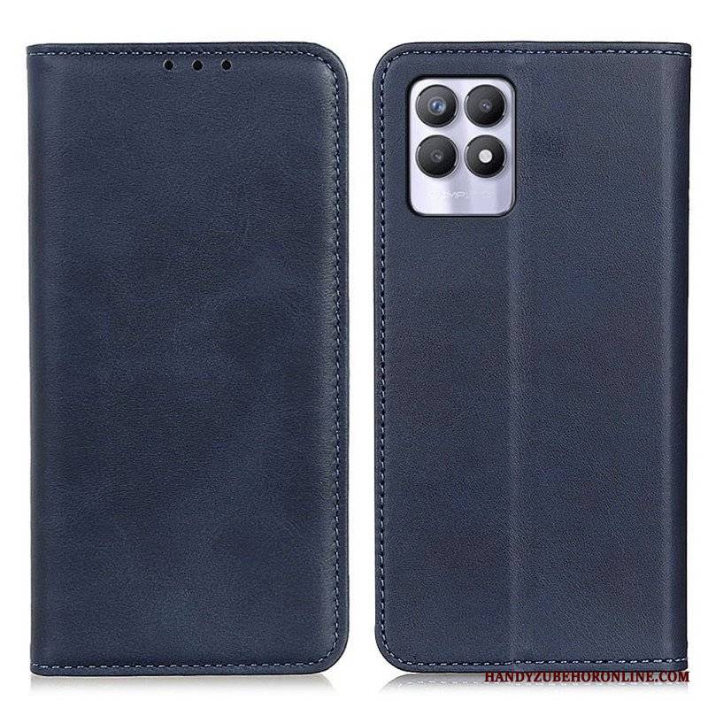 Etui Na Telefon do Realme 8i Etui Folio Elegancka Dwoina Skórzana