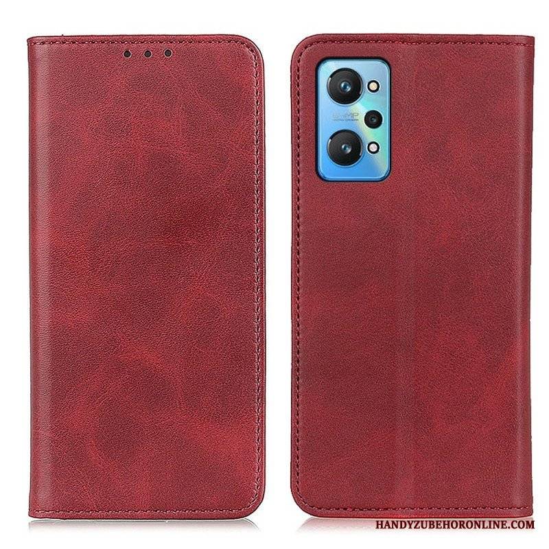 Etui Na Telefon do Realme GT Neo 3T / Neo 2 Etui Folio Elegancka Dwoina Skórzana