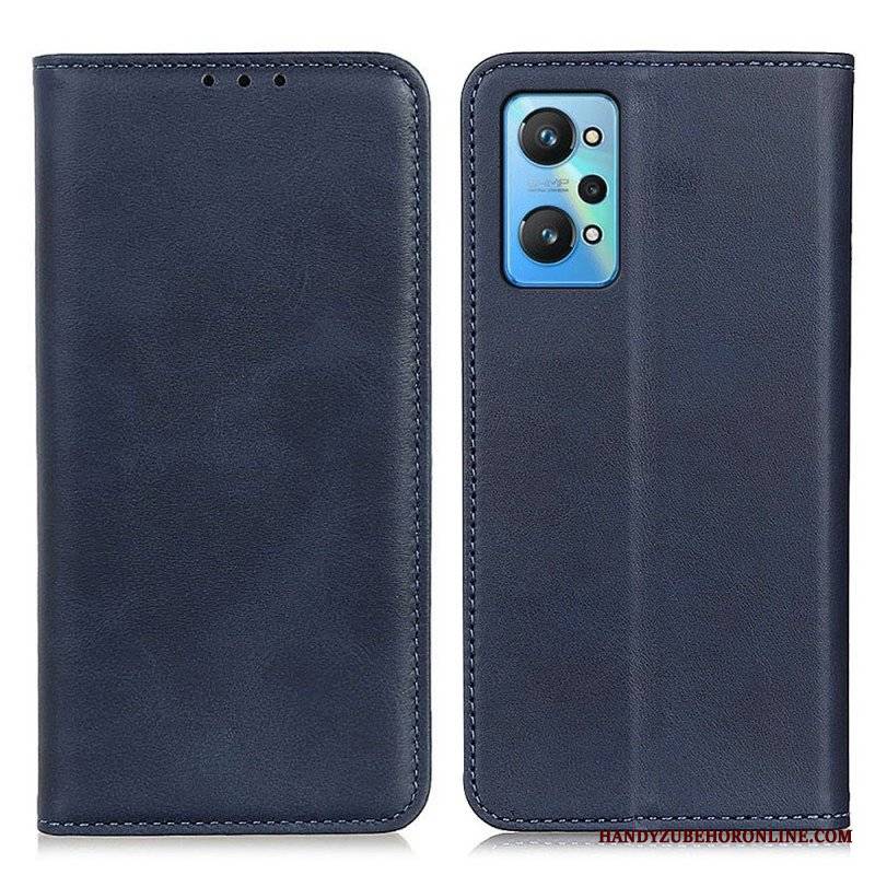 Etui Na Telefon do Realme GT Neo 3T / Neo 2 Etui Folio Elegancka Dwoina Skórzana