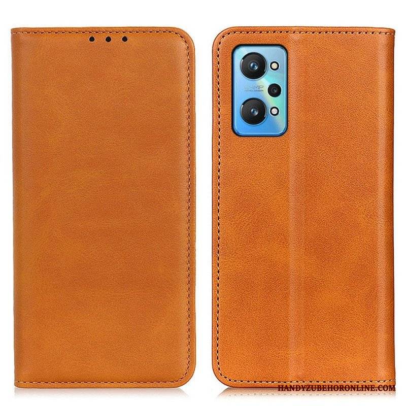 Etui Na Telefon do Realme GT Neo 3T / Neo 2 Etui Folio Elegancka Dwoina Skórzana