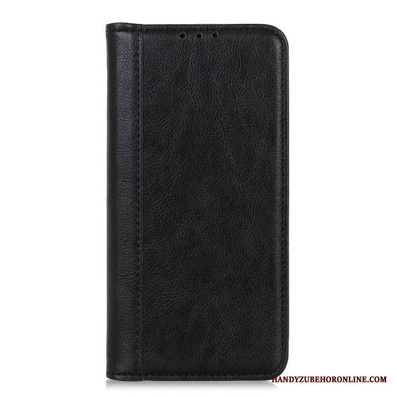 Etui Na Telefon do Samsung Galaxy A13 5G / A04s Etui Folio Elegancka Dwoina Skóry Liczi