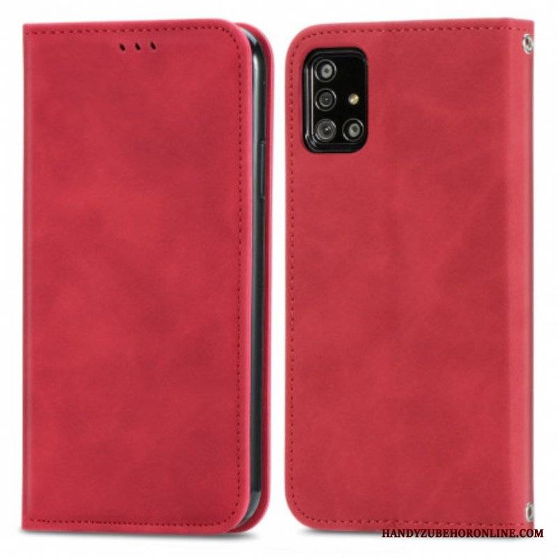 Etui Na Telefon do Samsung Galaxy A51 5G Etui Folio Sztuczna Skóra W Stylu Vintage