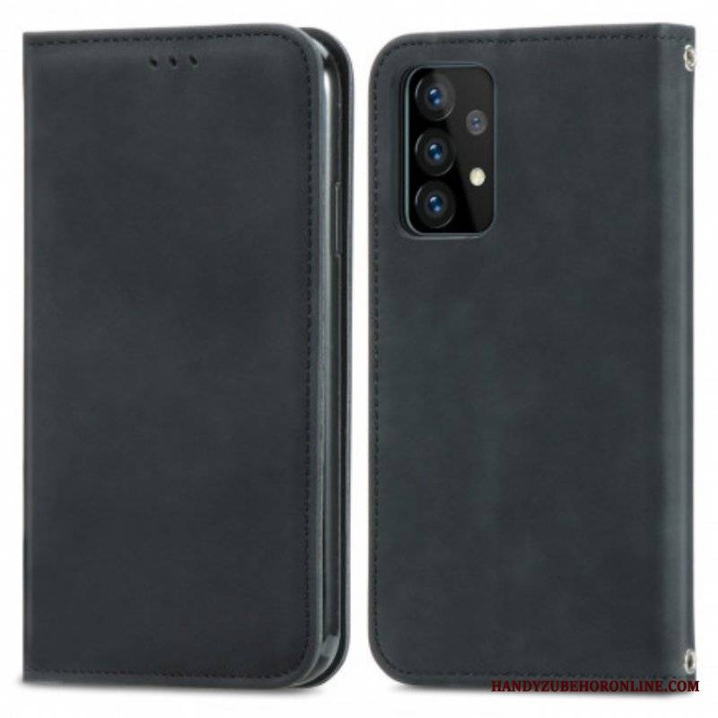 Etui Na Telefon do Samsung Galaxy A52 4G / A52 5G / A52s 5G Etui Folio Elegancki Efekt Skóry