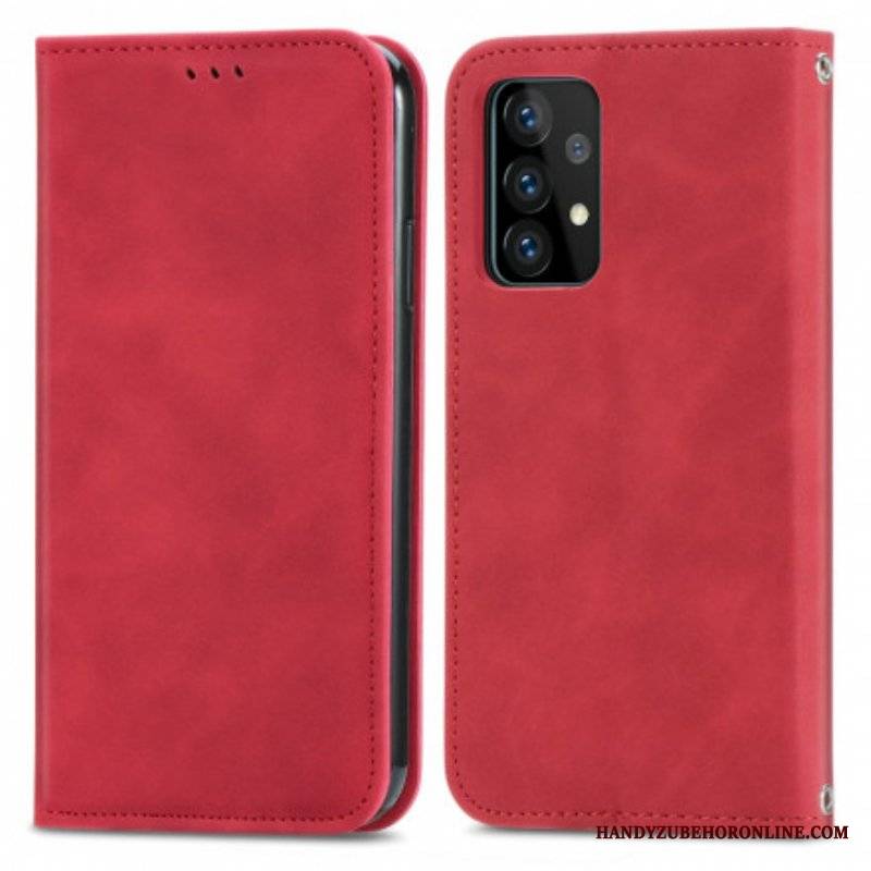 Etui Na Telefon do Samsung Galaxy A52 4G / A52 5G / A52s 5G Etui Folio Elegancki Efekt Skóry