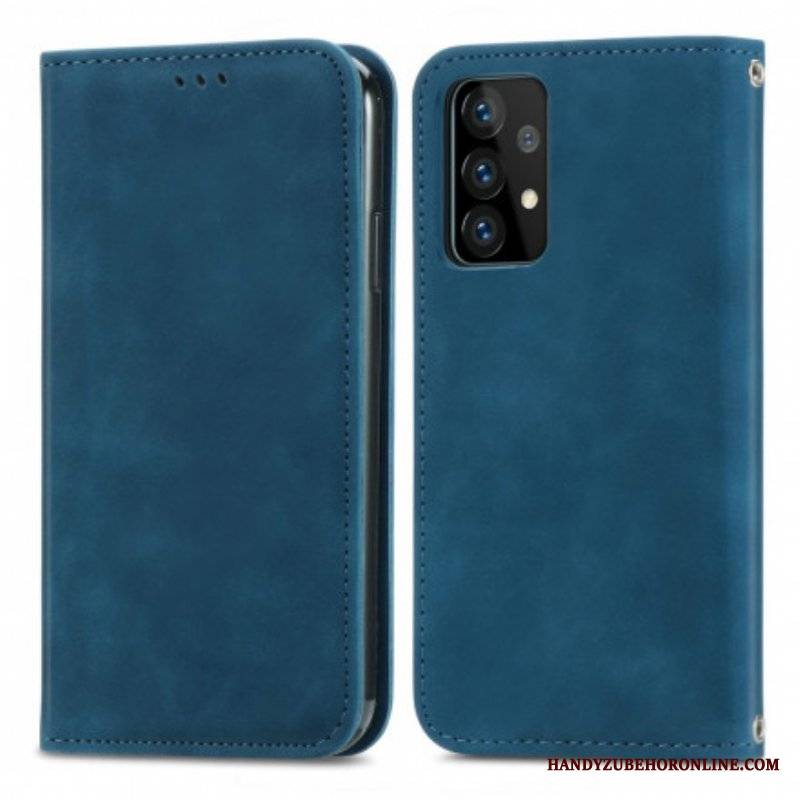 Etui Na Telefon do Samsung Galaxy A52 4G / A52 5G / A52s 5G Etui Folio Elegancki Efekt Skóry