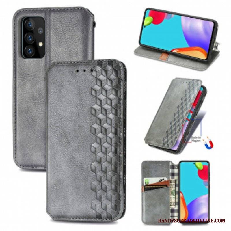 Etui Na Telefon do Samsung Galaxy A52 4G / A52 5G / A52s 5G Etui Folio Skórzany Efekt Diamentowej Tekstury