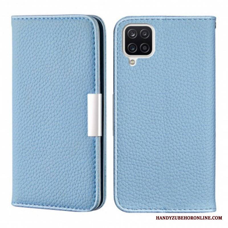 Etui Na Telefon do Samsung Galaxy M12 / A12 Etui Folio Liczi Ze Sztucznej Skóry Ultra Szykowny