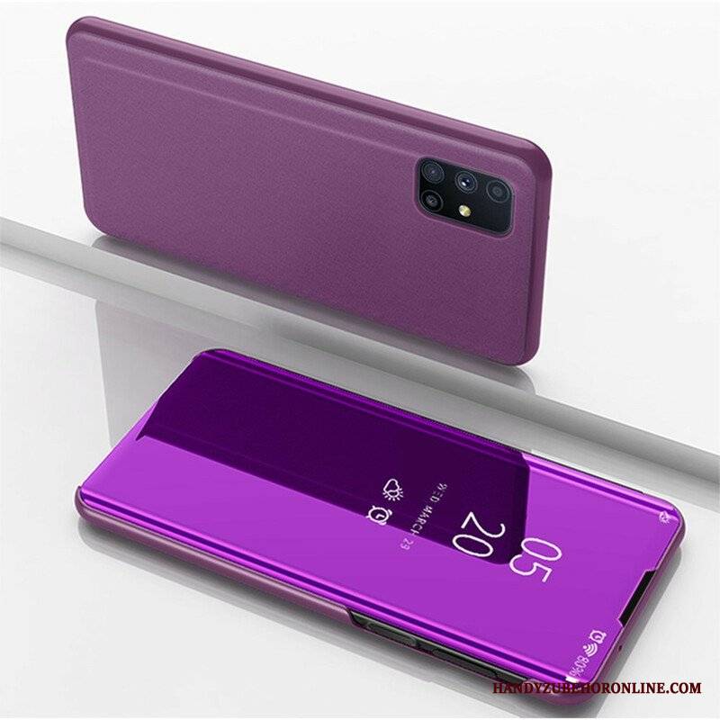 Etui Na Telefon do Samsung Galaxy M51 Lustro I Sztuczna Skóra