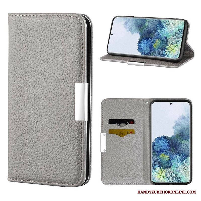 Etui Na Telefon do Samsung Galaxy S21 5G Etui Folio Liczi Ze Sztucznej Skóry Ultra Szykowny