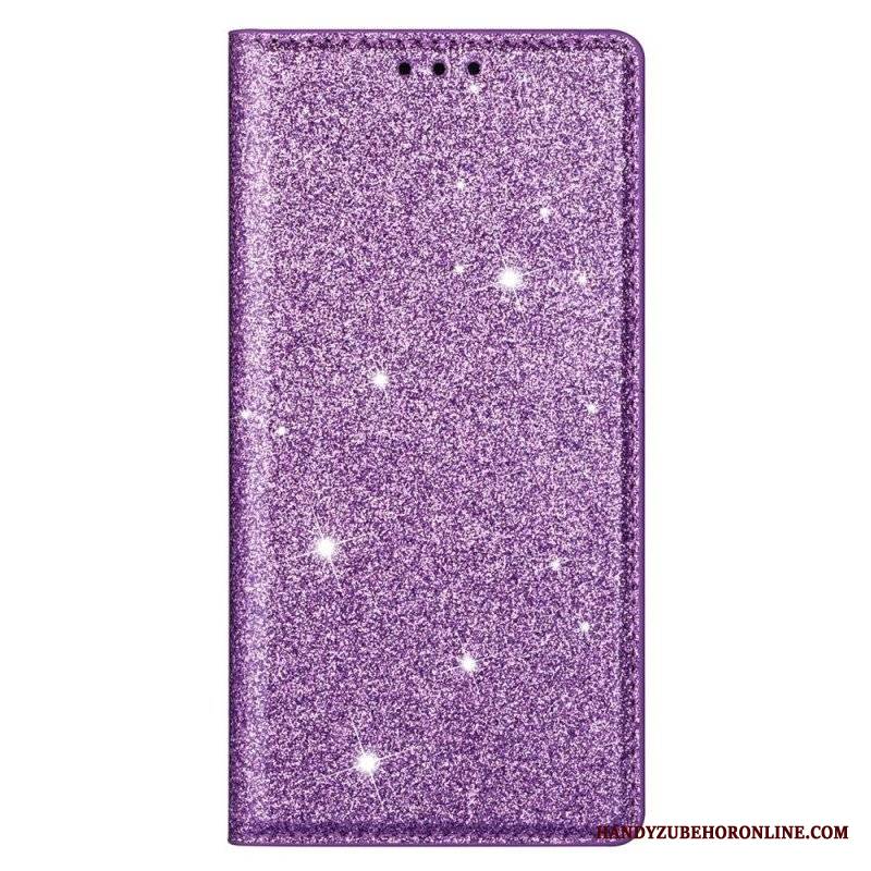 Etui Na Telefon do Samsung Galaxy S22 5G Etui Folio Cekinowy Styl