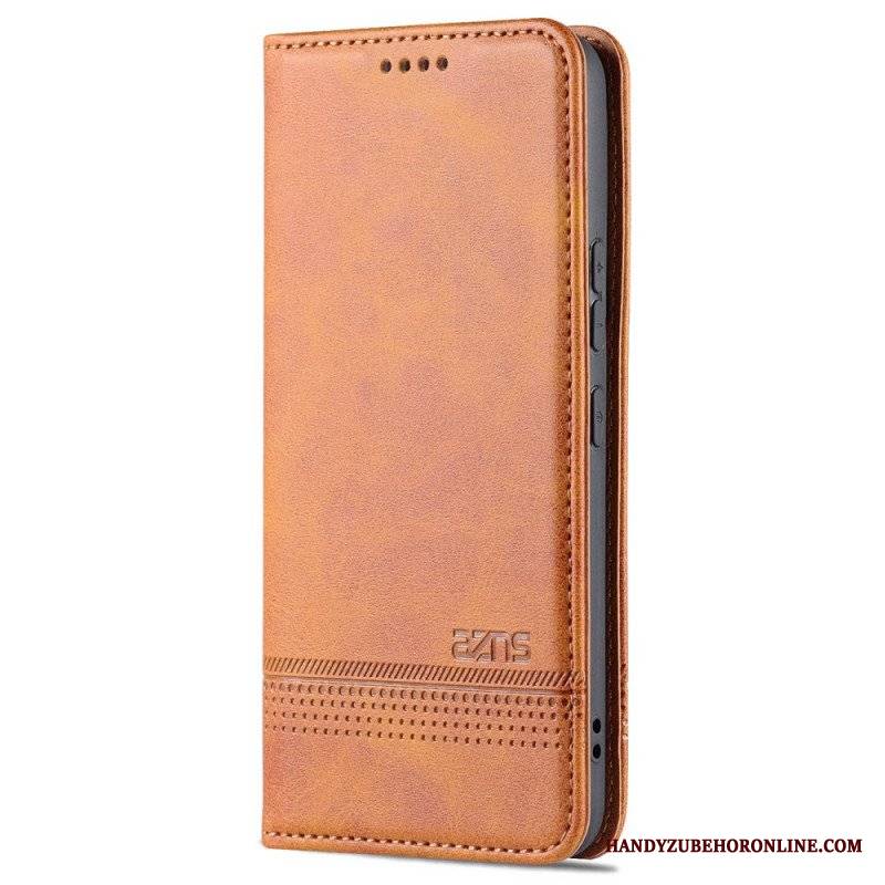 Etui Na Telefon do Samsung Galaxy S22 5G Etui Folio Stylizacja Skóry Azns