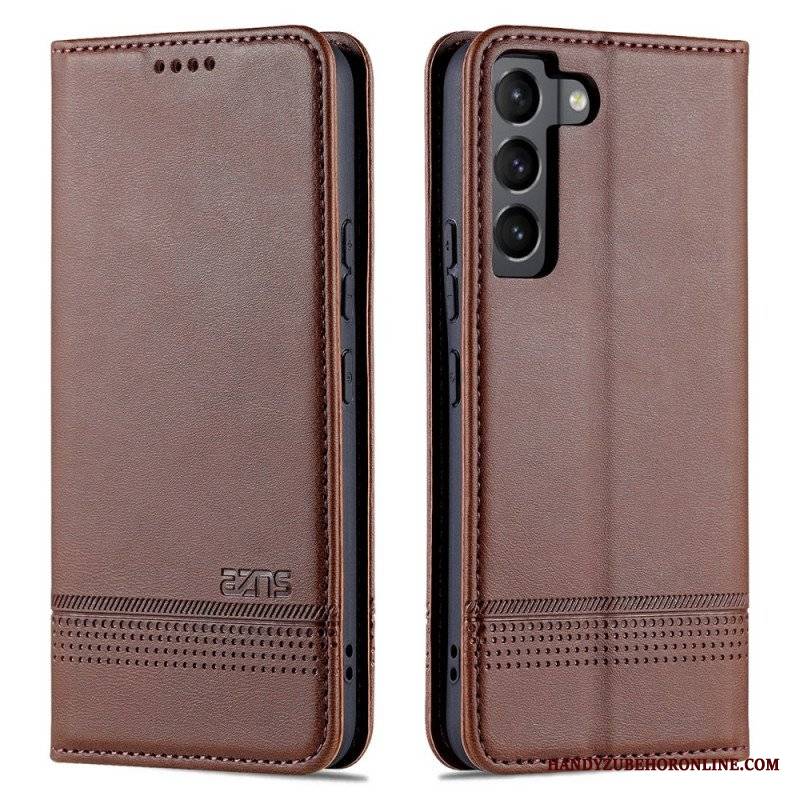 Etui Na Telefon do Samsung Galaxy S22 5G Etui Folio Stylizacja Skóry Azns