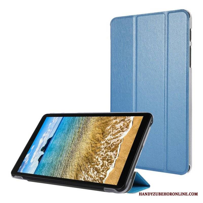 Etui Na Telefon do Samsung Galaxy Tab A7 Lite Jedwabna Tekstura Sztucznej Skóry