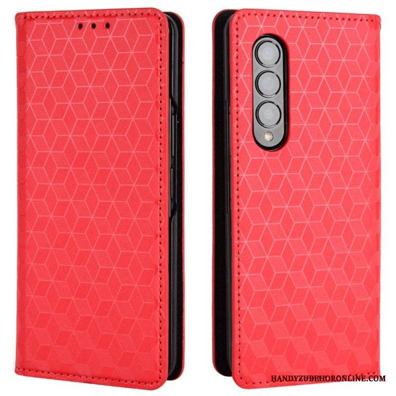 Etui Na Telefon do Samsung Galaxy Z Fold 4 Etui Folio Sześcian 3d