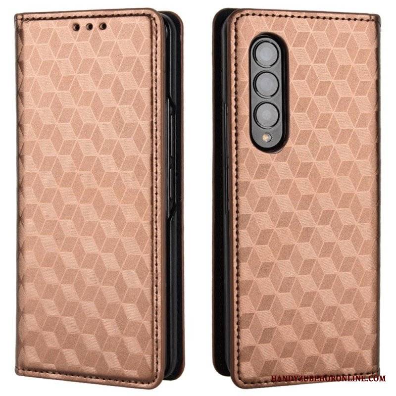 Etui Na Telefon do Samsung Galaxy Z Fold 4 Etui Folio Sześcian 3d