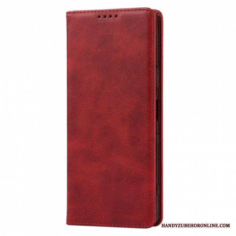 Etui Na Telefon do Sony Xperia 1 III Etui Folio Klasyczna Skóra Naturalna