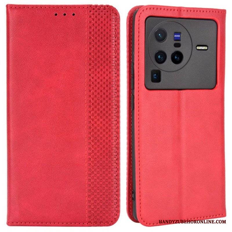 Etui Na Telefon do Vivo X80 Pro Etui Folio Stylizowany