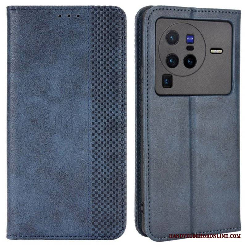 Etui Na Telefon do Vivo X80 Pro Etui Folio Stylizowany