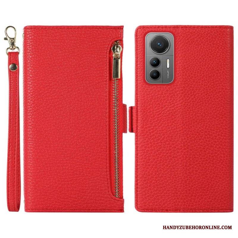 Etui Na Telefon do Xiaomi 12 Lite Etui Folio Przednia Kieszeń I Smycz