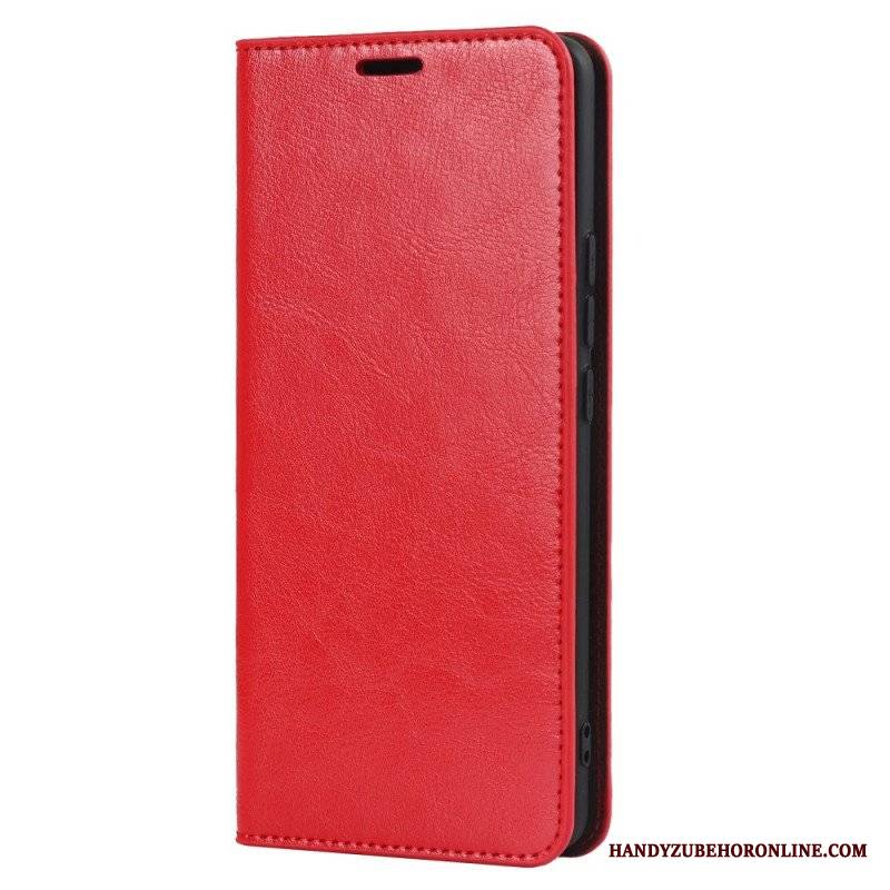 Etui Na Telefon do Xiaomi 12 Pro Etui Folio Prawdziwa Skóra