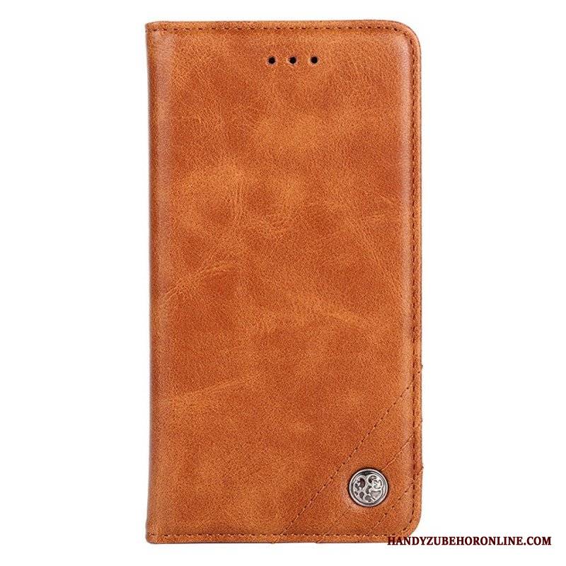 Etui Na Telefon do Xiaomi 12 Pro Etui Folio Stylowy Skórzany Nit