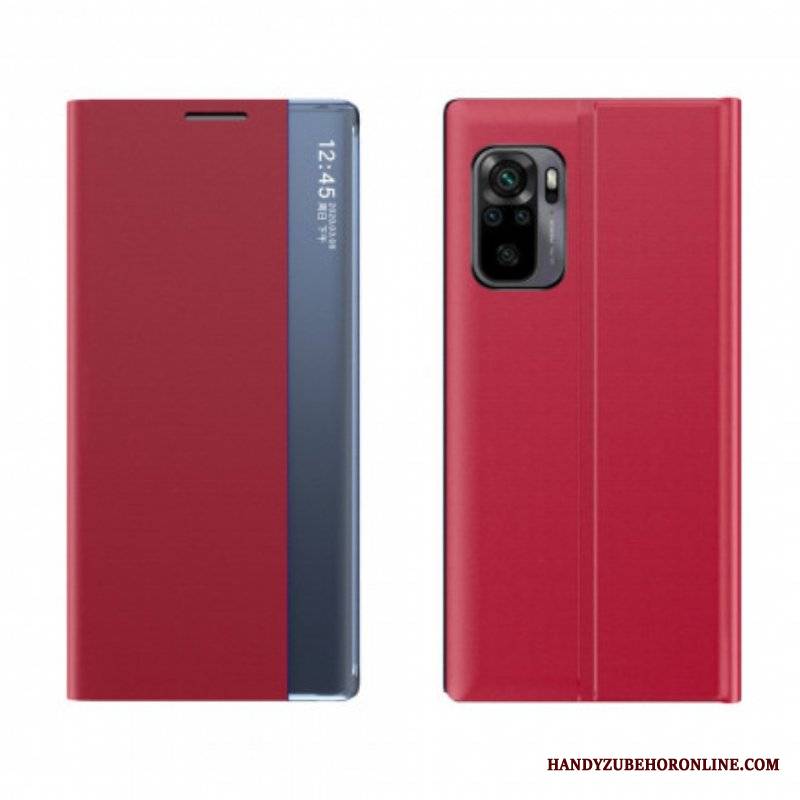 Etui Na Telefon do Xiaomi Redmi Note 10 / 10S Teksturowana Sztuczna Skóra