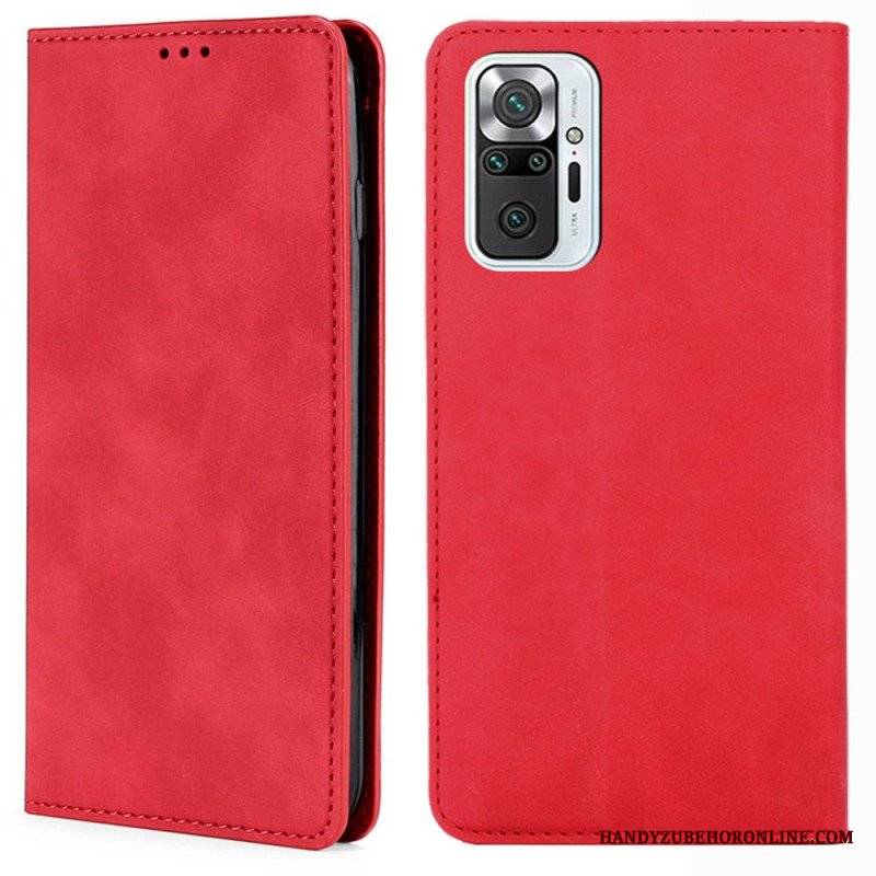 Etui Na Telefon do Xiaomi Redmi Note 10 Pro Etui Folio Klasyczny Dotyk Skóry