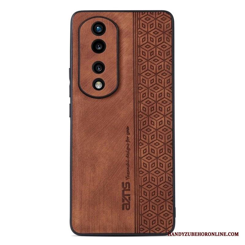 Etui do Honor 70 Efekt Skóry Azns