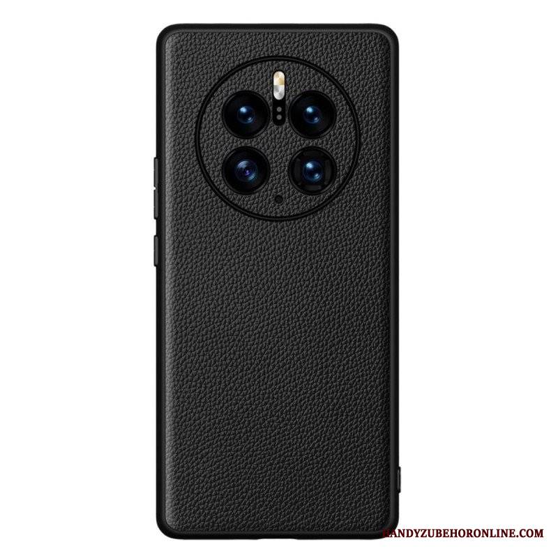 Etui do Huawei Mate 50 Pro Prawdziwa Skóra Litchi