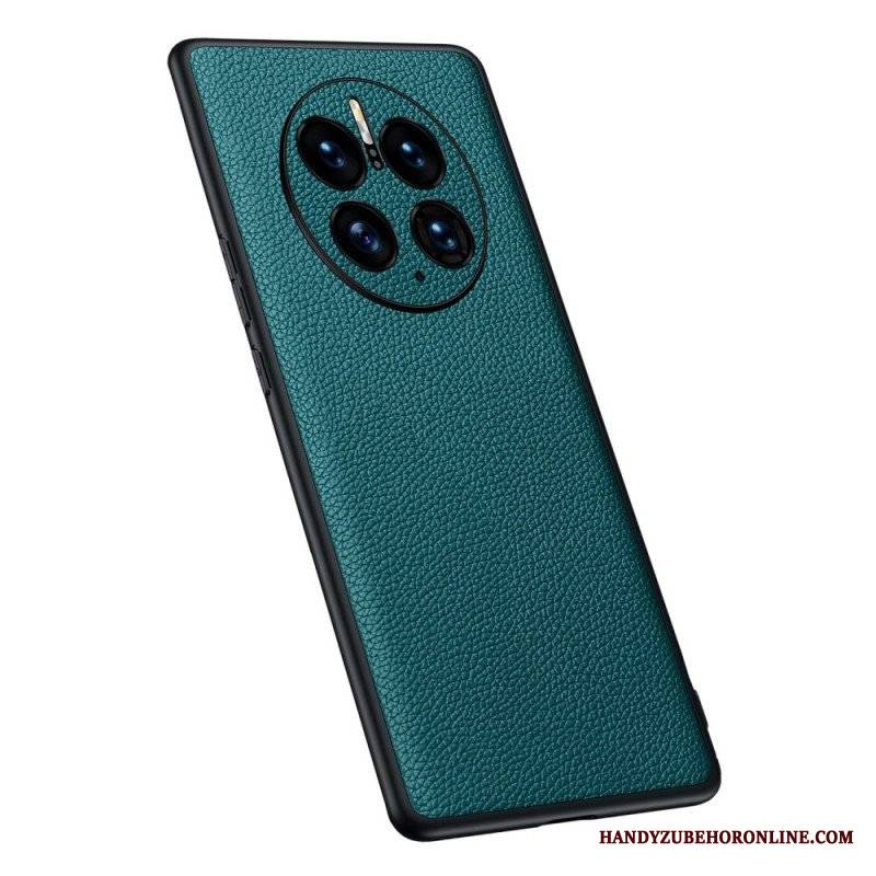 Etui do Huawei Mate 50 Pro Prawdziwa Skóra Litchi