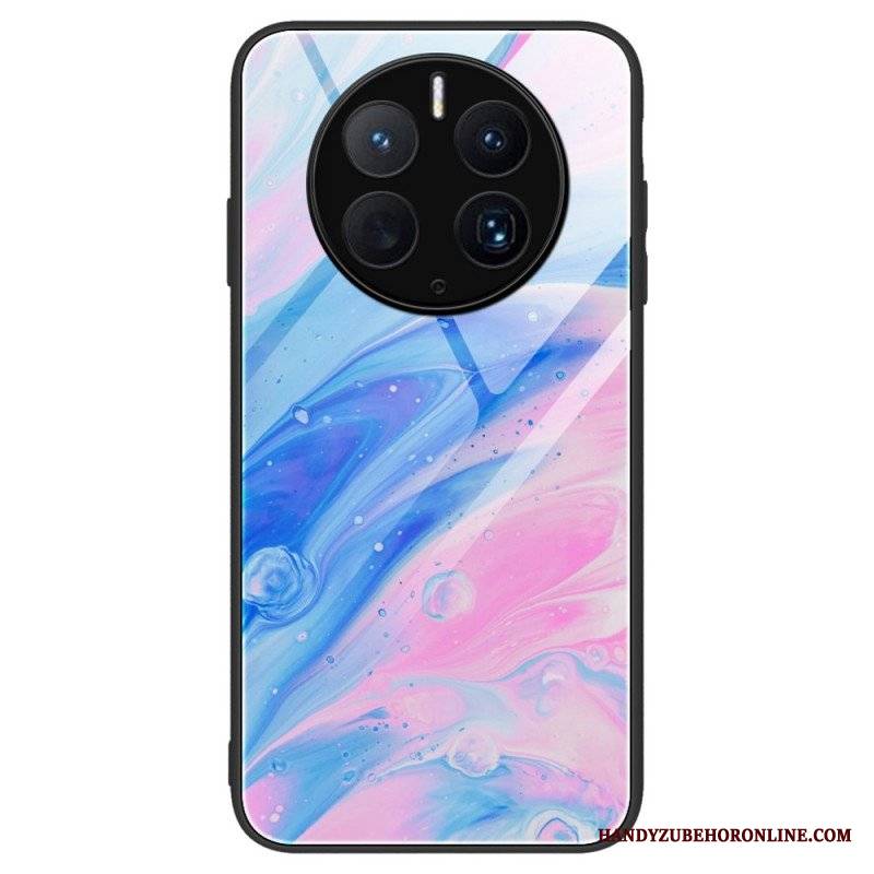 Etui do Huawei Mate 50 Pro Stylowe Szkło Hartowane Z Marmuru