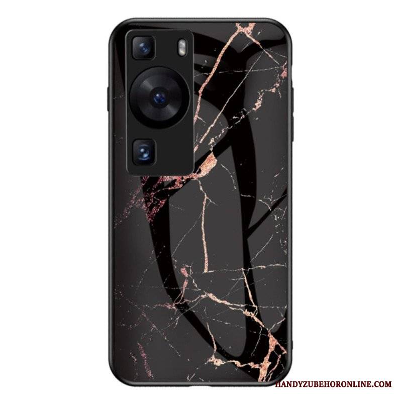 Etui do Huawei P60 Pro Marmurowe Szkło Hartowane